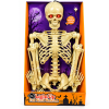 ÉLETHŰ Halloween csontváz dekoráció 152 cm – világító LED szemekkel, mozgatható ízületekkel
