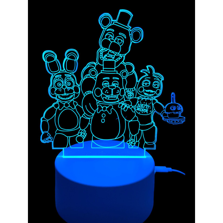 Five Night At Freddy's - 3D Lámpa LED-világítás