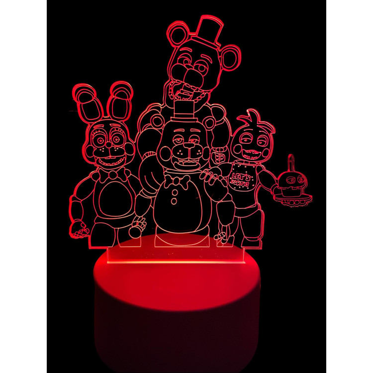 Five Night At Freddy's - 3D Lámpa LED-világítás