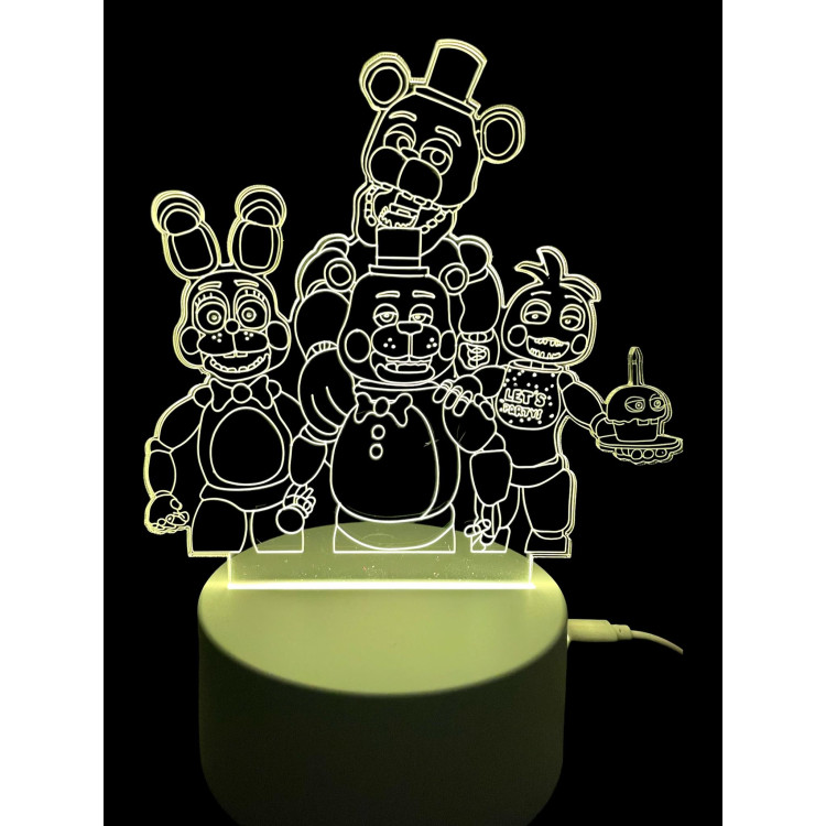 Five Night At Freddy's - 3D Lámpa LED-világítás