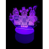 Five Night At Freddy's  5NAF- 3D Lámpa LED-világítás