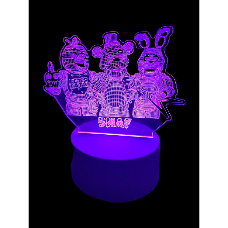 Five Night At Freddy's  5NAF- 3D Lámpa LED-világítás