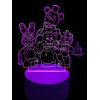 Five Night At Freddy's - 3D Lámpa LED-világítás