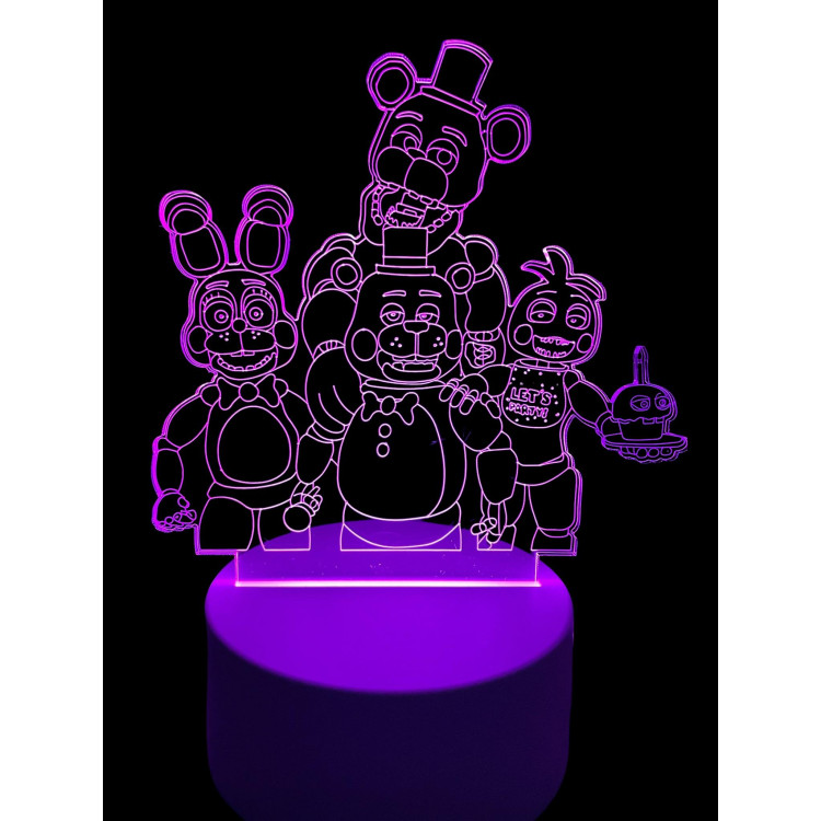 Five Night At Freddy's - 3D Lámpa LED-világítás