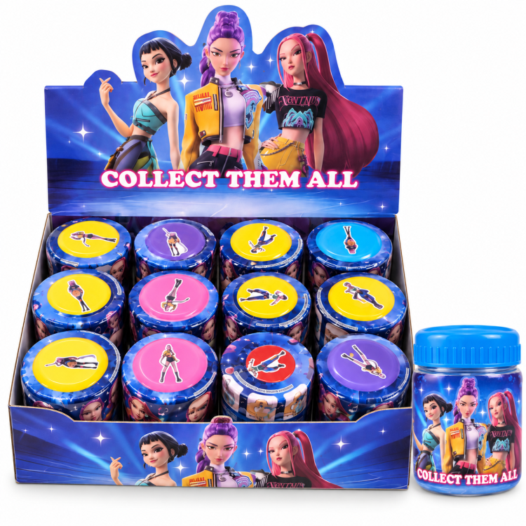 Magic Jellykins jellegű Surprise plüss – vízzel aktiválható meglepetés K Pop plüss tégelyben, 3+