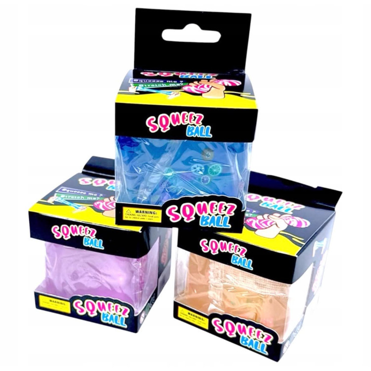 LED-es Jégkocka Squishy – nyomkodható stresszoldó dumpling kockajáték