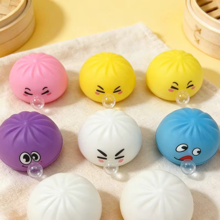 Dumpling Squishy – Buborék fújó Puha nyomkodható stresszoldó gőzgombóc
