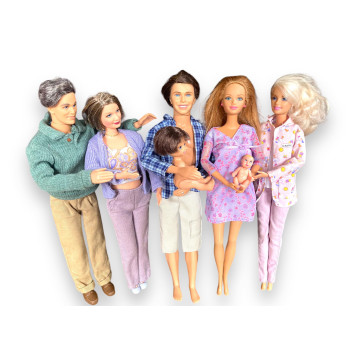  Happy Family Mattel Barbie Család Egyben 2002 (HASZNÁLT)