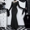 Morticia Addams FELNŐTT Wednesday Jelmez Halloween 