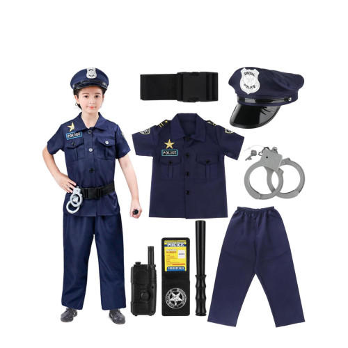 Rendőr Jelmez 8 db-os szett