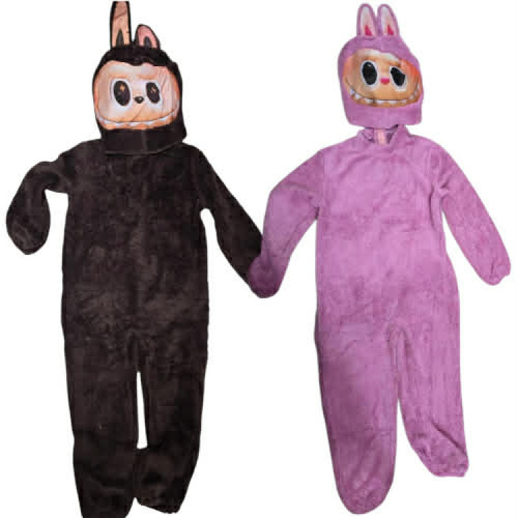 Labubu Jelmez Barna Rózsaszín