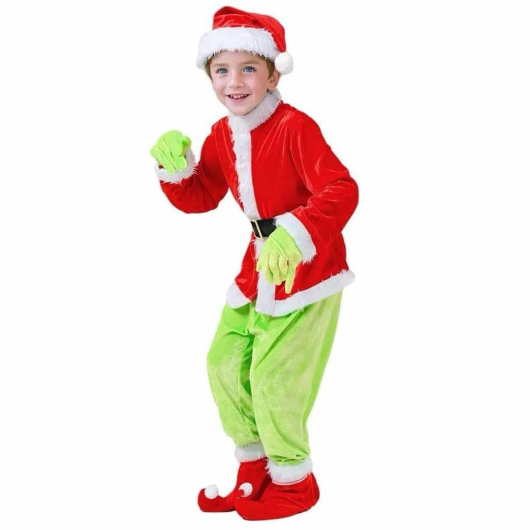 Grinch Jelmez Mikulás Ruhában GYEREK 