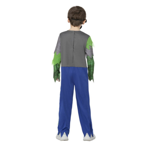Zombi gamer Halloween jelmez gyerekeknek maszkkal – 10–12 év, 145–158 cm