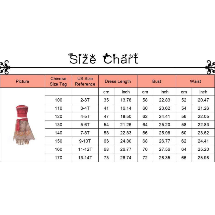 Moana Hercegnő Lány Jelmez -Vaiana