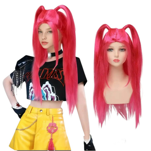 K-Pop Démonvadászok Mira  Pink Paróka 80 cm