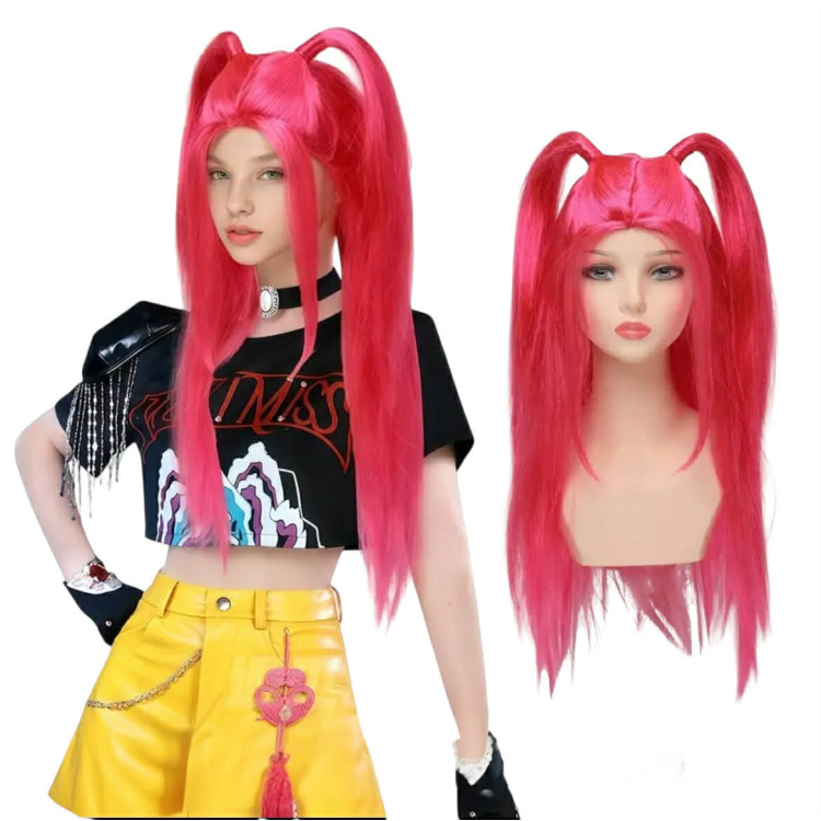 K-Pop Démonvadászok Mira  Pink Paróka 80 cm