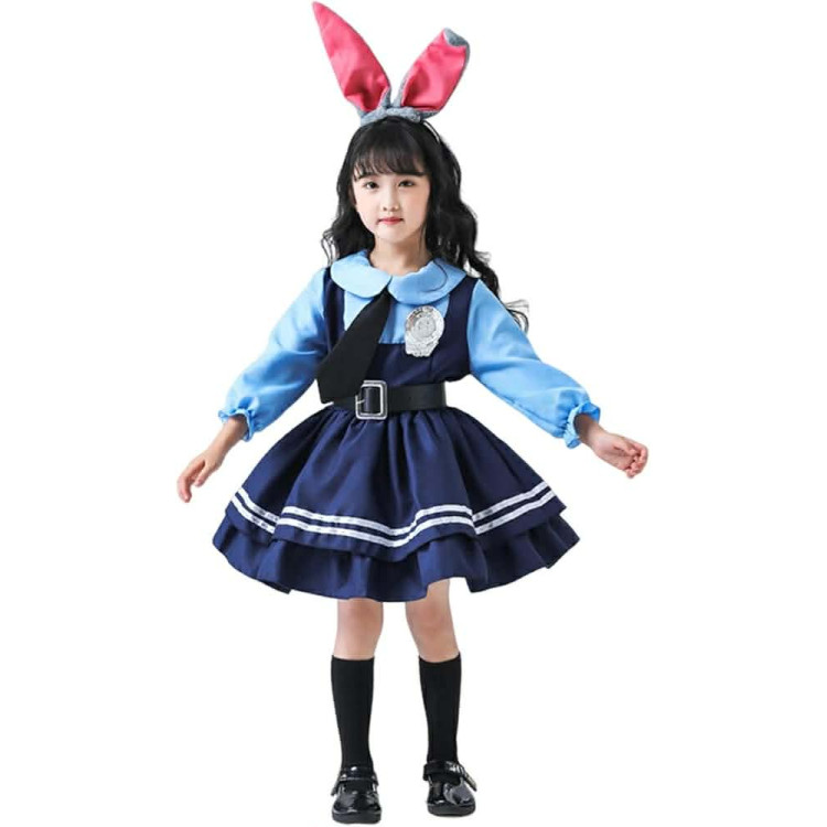 Zootropolis Judy Hopps Nyuszi Szoknyás Rendőr Jelmez Hajpánttal