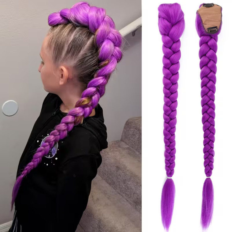 K-Pop Démonvadászok Rumi Hajfonat Lila Paróka