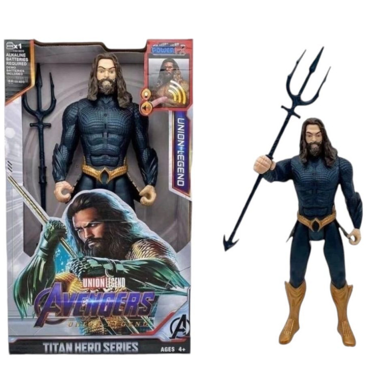 Aquaman klasszikus DC karakter figura hanggal és fénnyel KÉK