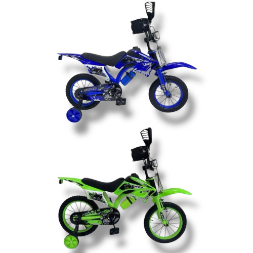 Motorcross Gyerek Kerékpár Fiú Bicikli Kiegészítőkkel
