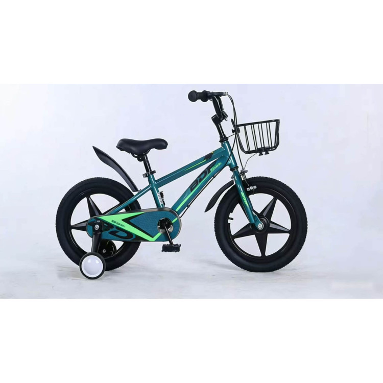 Luxiya Gyerek bicikli Kosárral és Pótkerékkel Zöld 12" 14" 16" Luxiya Gyerek bicikli Kosárral és Pótkerékkel Zöld 12" 14" 16"