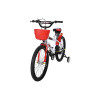 YIBEIQI Gyerek kerékpár –  Kosárral 20" bicikli PIROS