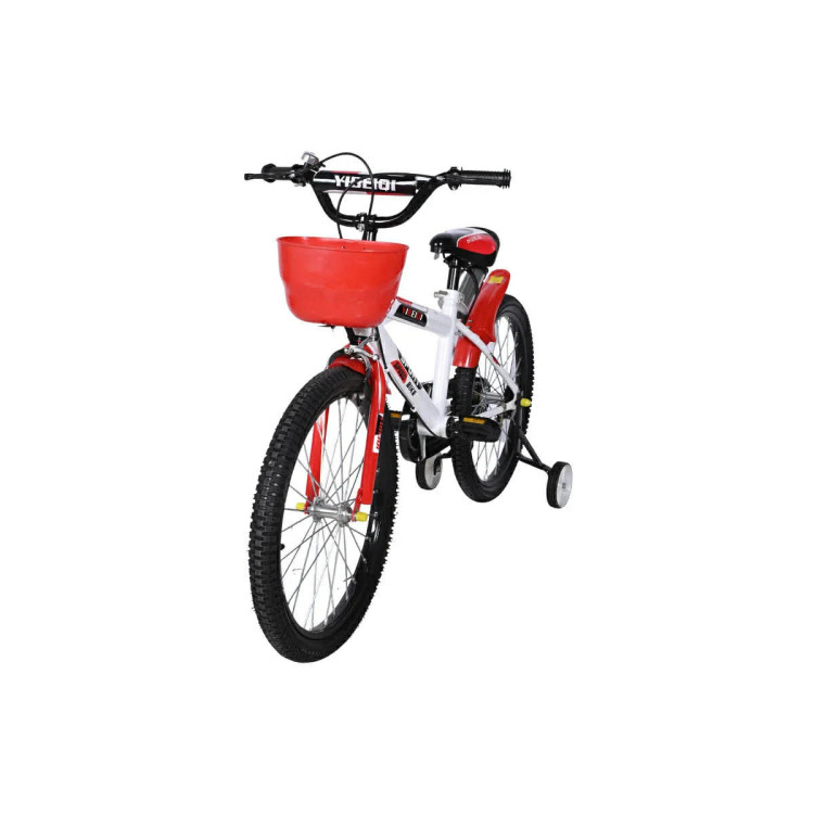 YIBEIQI Gyerek kerékpár –  Kosárral 20" bicikli PIROS