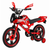 12 colos prémium Cross Moto gyermekkerékpár – különleges motoros kialakítással PIROS