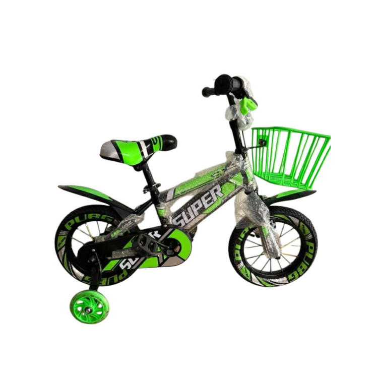 Kontrafékes Gyerek Kerékpár fiú Bicikli Kiegészítőkkel 12" ZÖLD