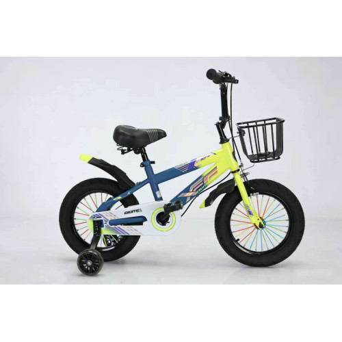 Gyerek bicikli Kosárral és Pótkerékkel 12" 14" 16" 18" 20" KÉK