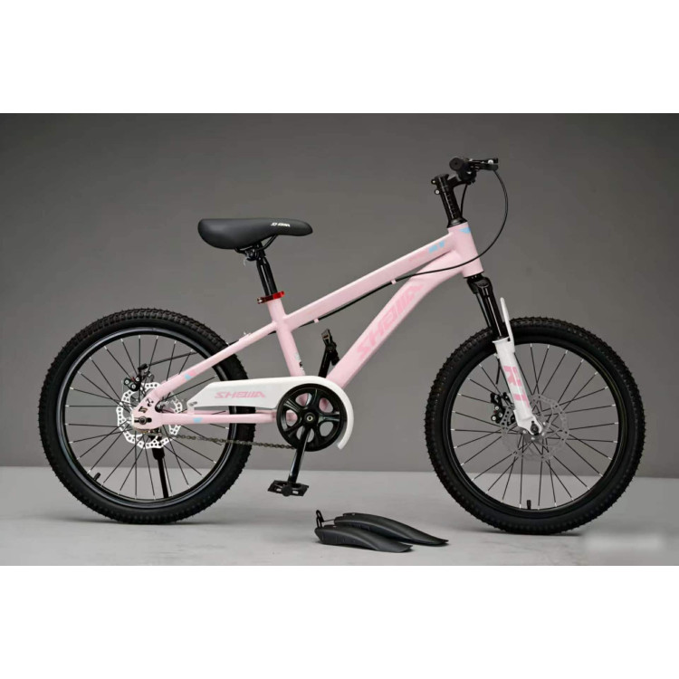 SHEIILA MTB (mountain bike) Gyerek kerékpár – tárcsafékes 18"  bicikli RÓZSASZÍN