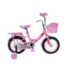 Kontrafékes Gyerek Kerékpár Lány Bicikli Kiegészítőkkel 14" RÓZSASZÍN