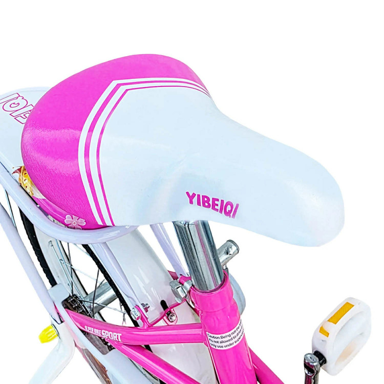 YIBEIQI Gyerek kerékpár –  Kosárral 20" bicikli PINK