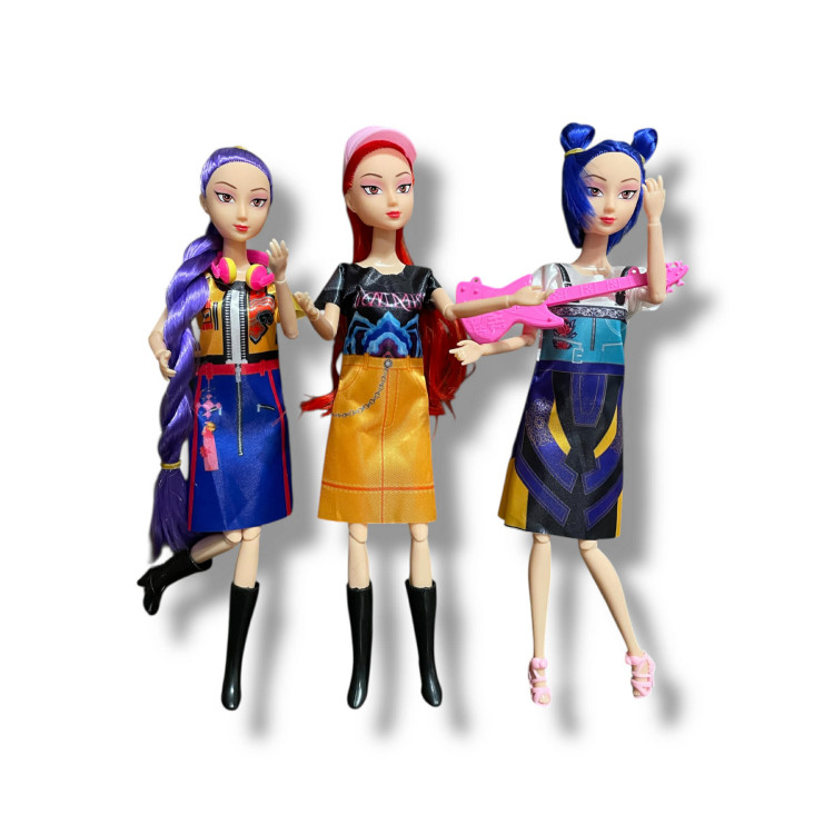 K-Pop Démonvadászok Rumi Mira Zoey 30 cm ízületes babák