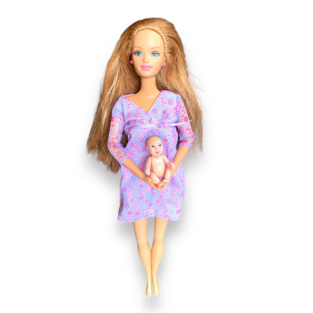  Happy Family Midge Barbie és újszülött baba Mattel 2002 (HASZNÁLT)