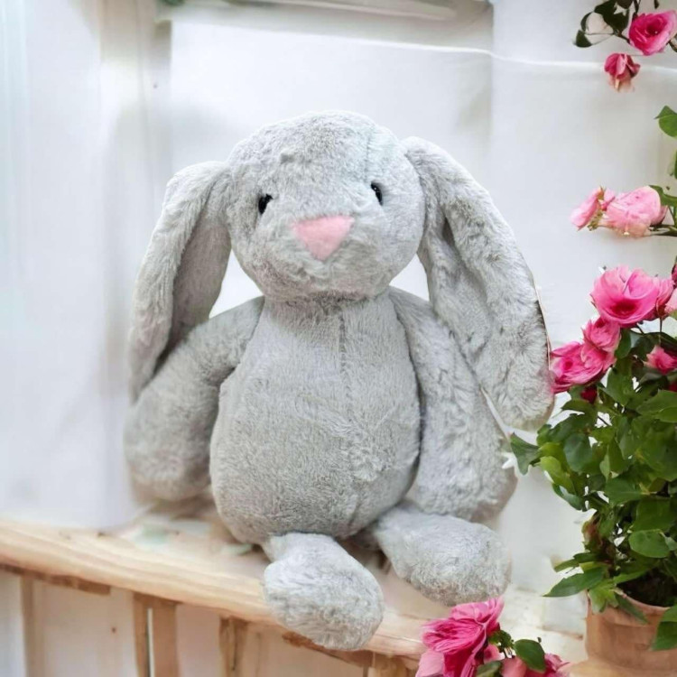 Lógófülű Plüss Nyuszi 38 cm több színben
