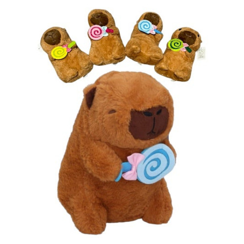 Capybara plüss Naylókával 23 cm