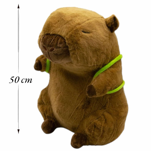 Capybara 50 cm  plüss levehető teknős hátizsákkal 