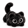 Halloween fekete plüss cica – extra puha boszorkánycica 20 vagy 30 cm Halloween fekete plüss cica – extra puha boszorkánycica 20 vagy 30 cm