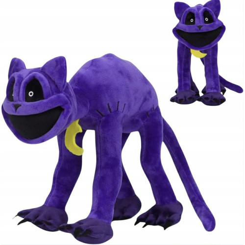 Poppy Playtime: Smiling Critters - Domború CatNap Plüss Figura NAGY MÉRET