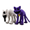 Poppy Playtime: Smiling Critters - SZÜRKE és LILA Domború CatNap Plüss Figura NAGY MÉRET